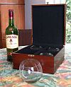 Whiskey Glas Set mit Meranti Box